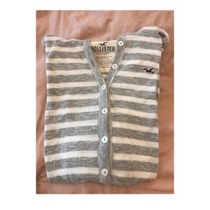 Hollister Long Sleeve Tight Knitted Sweater + Hood